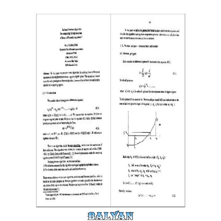 دانلود کتاب Rational Newton algorithm for linear ODEs